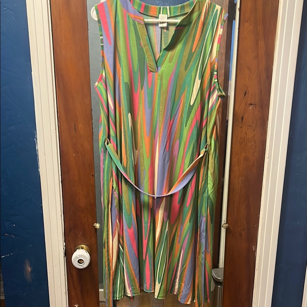 Multicolor Sleeveless Dress